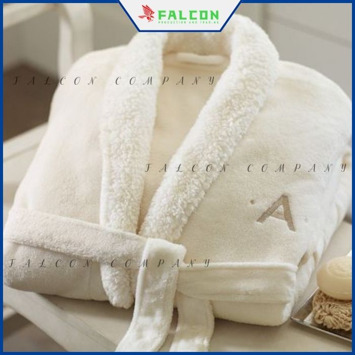 Áo choàng tắm khách sạn dáng dài, ấm áp mùa đông.