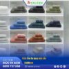 khăn tắm khách sạn nhiều màu với khung đẹp