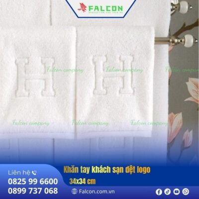 khăn tay khách sạn dệt logo san trọng