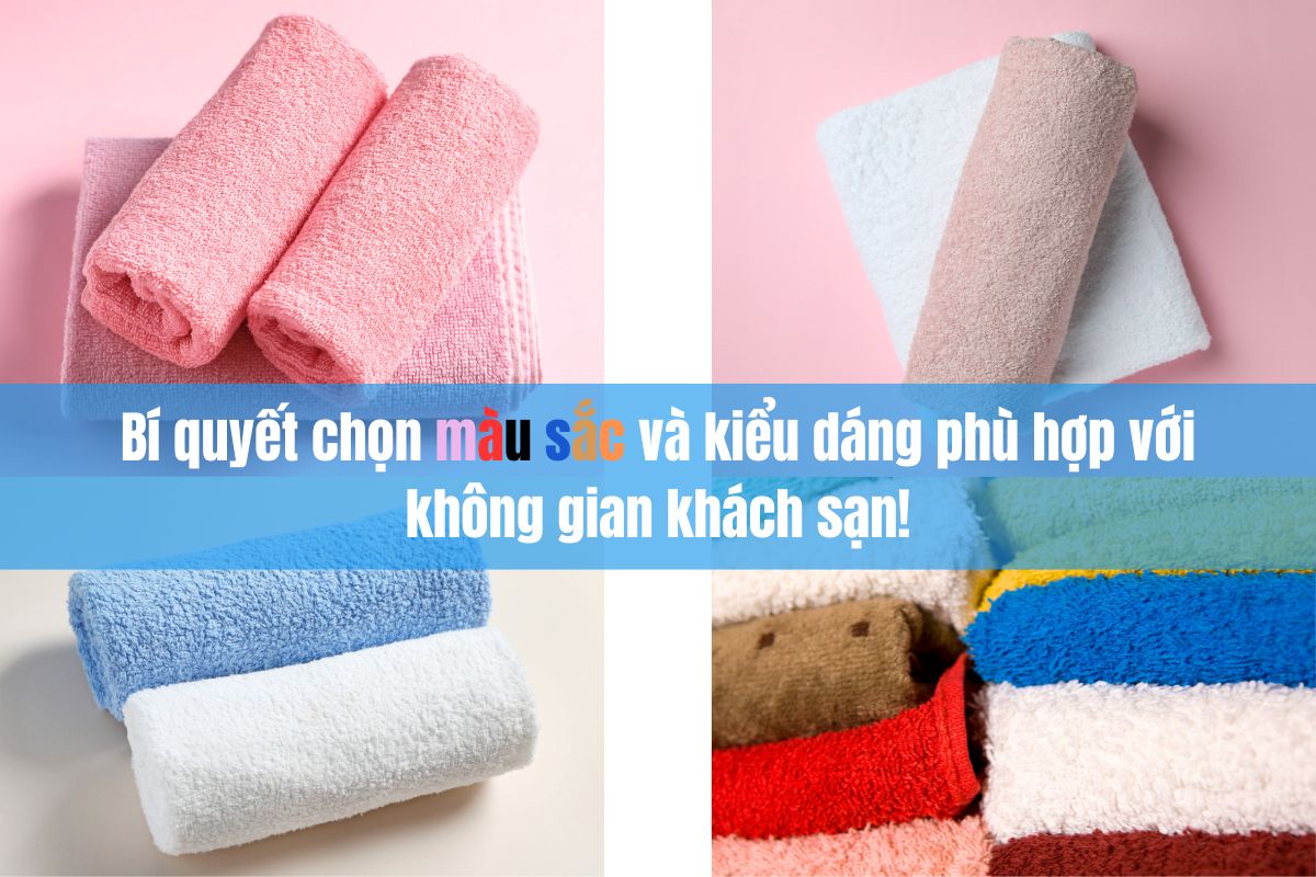 Khăn khách sạn đẹp mắt: Bí quyết chọn màu sắc và kiểu dáng phù hợp với không gian khách sạn! 1. Tại sao màu sắc và kiểu dáng của khăn khách sạn quan trọng? Khăn khách sạn không chỉ là vật dụng tiện ích mà còn là một phần quan trọng trong việc tạo dựng ấn tượng đầu tiên đối với khách hàng. Màu sắc và kiểu dáng của khăn có thể phản ánh phong cách và chất lượng dịch vụ của khách sạn, đồng thời giúp không gian phòng thêm phần hài hòa, đẹp mắt. 2. Chọn màu sắc khăn khách sạn phù hợp 2.1. Màu trắng: Biểu tượng của sự sang trọng và sạch sẽ Màu trắng là lựa chọn phổ biến và an toàn nhất cho khăn khách sạn. Màu trắng mang đến cảm giác sạch sẽ, tinh khiết và sang trọng, điều này đặc biệt quan trọng trong môi trường khách sạn, nơi mà yếu tố vệ sinh luôn được ưu tiên hàng đầu. Đặc biệt, khăn trắng giúp bạn dễ dàng kiểm tra mức độ sạch sẽ và có thể giặt sạch một cách dễ dàng mà không lo phai màu. Lợi ích của khăn trắng: Dễ dàng kiểm tra độ sạch sẽ, dễ dàng giặt và khử trùng. Tạo cảm giác sang trọng, hiện đại và tinh tế cho không gian phòng. Thích hợp với nhiều loại thiết kế và phong cách trang trí khác nhau. 2.2. Màu sắc pastel: Mang đến sự nhẹ nhàng, thư giãn Nếu bạn muốn tạo không gian ấm cúng, thư giãn cho khách hàng, màu pastel là một lựa chọn lý tưởng. Các màu như xanh nhạt, hồng phấn, vàng nhạt hay kem mang đến cảm giác dễ chịu và nhẹ nhàng, thích hợp cho các khách sạn boutique, resort hay spa. Màu pastel còn giúp làm dịu mắt và tạo cảm giác thoải mái cho khách hàng khi sử dụng. Lợi ích của khăn màu pastel: Tạo không gian thư giãn, dễ chịu. Phù hợp với các khách sạn có phong cách nhẹ nhàng, tinh tế. Dễ dàng phối hợp với các thiết kế nội thất mang tính thẩm mỹ cao. 2.3. Màu trung tính: Thực dụng và dễ phối hợp Khăn có màu sắc trung tính như xám, be, nâu nhạt là lựa chọn tuyệt vời cho những khách sạn có không gian hiện đại hoặc thiết kế nội thất đơn giản, tối giản. Màu trung tính có khả năng làm dịu mắt và dễ dàng phối hợp với các màu sắc khác trong phòng, tạo nên sự hài hòa và thanh lịch. Lợi ích của khăn màu trung tính: Dễ phối hợp với nhiều phong cách trang trí khác nhau. Màu sắc không quá nổi bật, dễ dàng duy trì vẻ đẹp lâu dài mà không bị bẩn quá nhanh. Phù hợp với khách sạn có không gian tối giản, hiện đại. 2.4. Màu sắc mạnh mẽ: Tạo dấu ấn đặc biệt Nếu khách sạn của bạn có một thiết kế phá cách, độc đáo, màu sắc mạnh mẽ như đỏ, xanh dương đậm hay đen sẽ tạo ra điểm nhấn đặc biệt. Tuy nhiên, bạn cần phải thận trọng trong việc lựa chọn màu sắc này, bởi vì chúng có thể làm nổi bật vết bẩn nếu không được chăm sóc cẩn thận. Lợi ích của khăn màu sắc mạnh mẽ: Tạo điểm nhấn độc đáo cho không gian khách sạn. Thích hợp cho khách sạn có thiết kế hiện đại, đầy cá tính. 3. Chọn kiểu dáng khăn khách sạn phù hợp 3.1. Khăn hình vuông: Tinh tế và đa năng Khăn mặt hoặc khăn tay có dạng hình vuông là lựa chọn phổ biến nhất trong khách sạn. Kiểu dáng này đơn giản, dễ sử dụng và có thể được xếp gọn gàng, dễ dàng tạo thành các hình dạng đẹp mắt. Khăn vuông cũng có thể được thêu logo hoặc tên khách sạn để tạo sự chuyên nghiệp. 3.2. Khăn cuộn tròn: Tạo sự sang trọng Khăn tắm cuộn tròn là một cách xếp khăn mang lại cảm giác sang trọng, thường được sử dụng trong các khách sạn cao cấp, resort hay spa. Việc cuộn khăn tắm không chỉ giúp tiết kiệm không gian mà còn tạo ra một hình ảnh đẹp mắt, sạch sẽ. 3.3. Khăn thêu logo hoặc họa tiết: Tăng tính nhận diện thương hiệu Khăn thêu logo hoặc các họa tiết nhẹ nhàng giúp khách sạn tạo ấn tượng sâu sắc hơn trong mắt khách hàng. Ngoài việc phục vụ nhu cầu cơ bản, khăn còn trở thành công cụ quảng bá thương hiệu. Những chi tiết thêu tinh tế có thể làm tăng sự sang trọng và chuyên nghiệp cho không gian phòng. 3.4. Khăn dệt jacquard: Cao cấp và sang trọng Khăn dệt jacquard có họa tiết được dệt vào sợi vải chứ không phải thêu lên bề mặt, tạo ra những hoa văn tinh xảo và sang trọng. Đây là lựa chọn tuyệt vời cho các khách sạn 5 sao, nơi mà sự tinh tế và sang trọng luôn được đặt lên hàng đầu. 4. Các yếu tố cần lưu ý khi chọn khăn khách sạn Chất liệu: Chọn chất liệu vải cao cấp như cotton 100%, sợi tre hay microfiber để đảm bảo khăn mềm mại, bền đẹp và thấm hút tốt. Độ bền: Khăn khách sạn cần có độ bền cao để chịu được nhiều lần giặt mà vẫn giữ được vẻ đẹp như mới. Phong cách khách sạn: Lựa chọn màu sắc và kiểu dáng khăn phải phù hợp với không gian và phong cách tổng thể của khách sạn. Dễ bảo quản: Khăn cần dễ dàng giặt sạch và không mất đi độ mềm mại, thấm hút sau nhiều lần sử dụng.