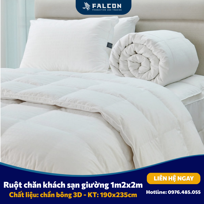 Xưởng sản xuất chuyên cung cấp ruột chăn khách sạn