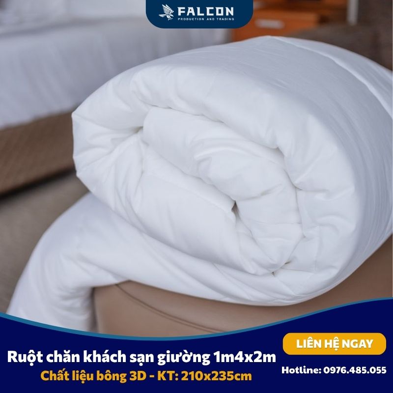 Ruột chăn giường 140x200cm kích thước tiêu chuẩn 210x235cm