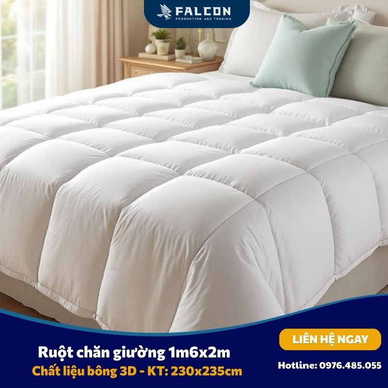 Ruột chăn cho khách sạn giường 1m6x2m tiêu chuẩn cao cấp 1-5 sao